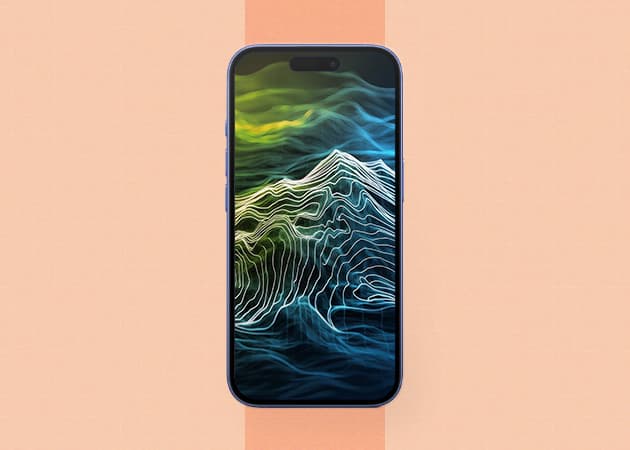 Modern geometric topography wallpaper.