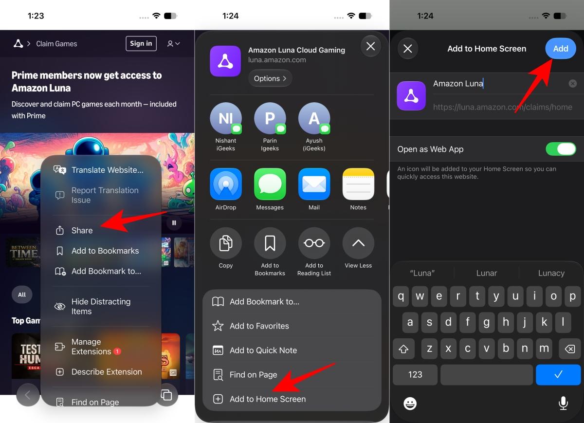 Play Fortnite on iPhone with Amazon Luna