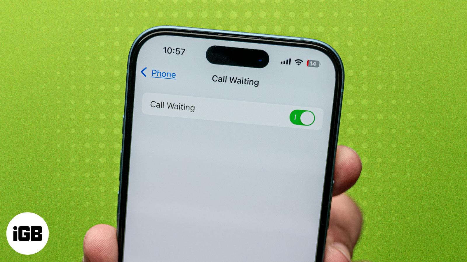 What is call waiting on iPhone and how to activate it