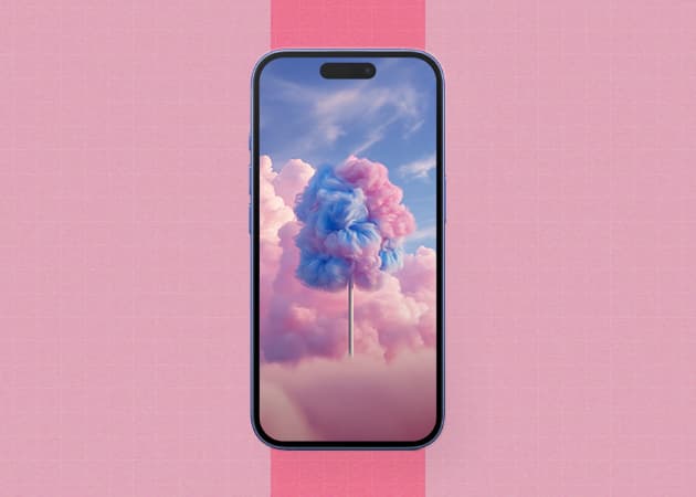 Cotton candy pastel wallpaper.