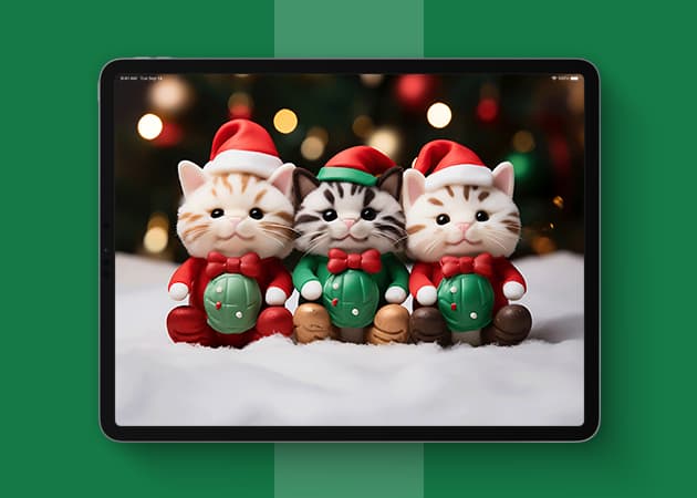 Hello Kitty Christmas wallpaper.