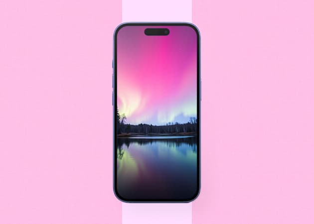 Pastel aurora borealis.