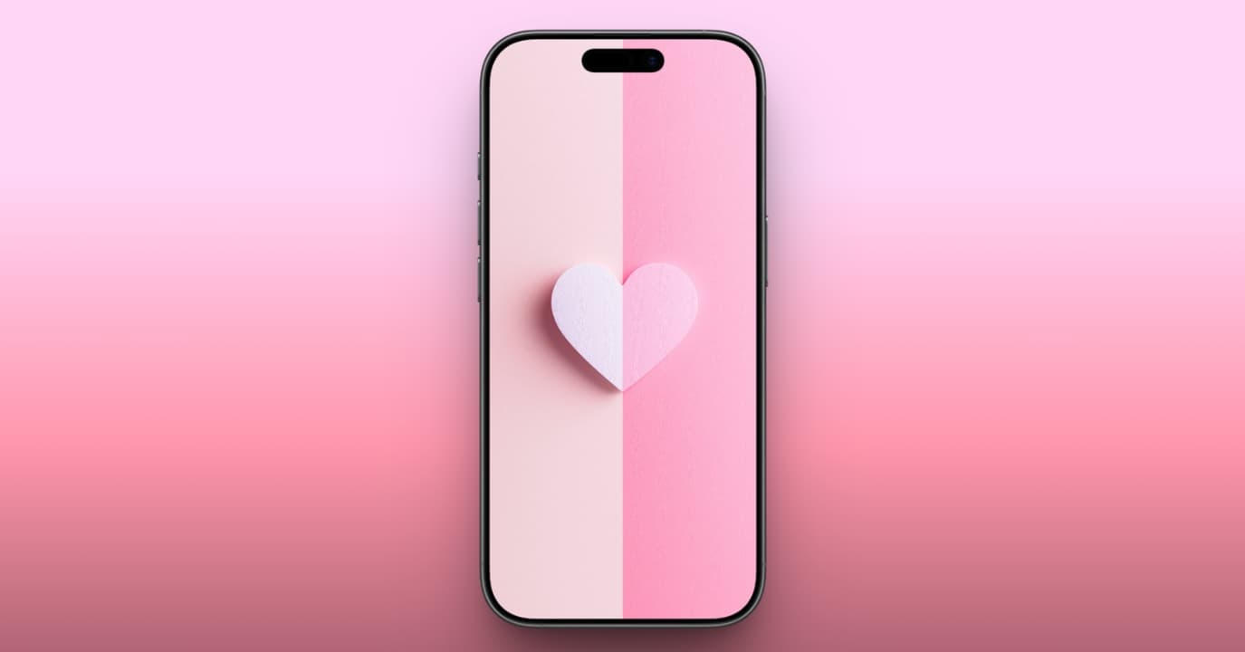 Minimal Split Heart Background
