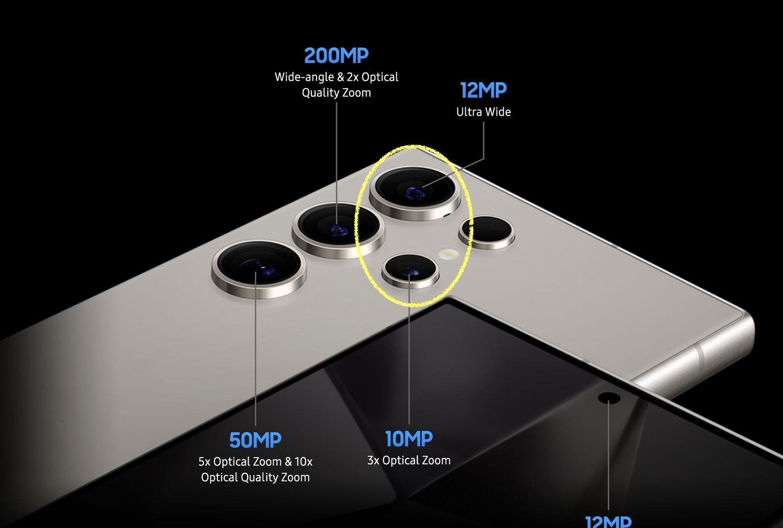 Samsung S25 Ultra camera specifications.