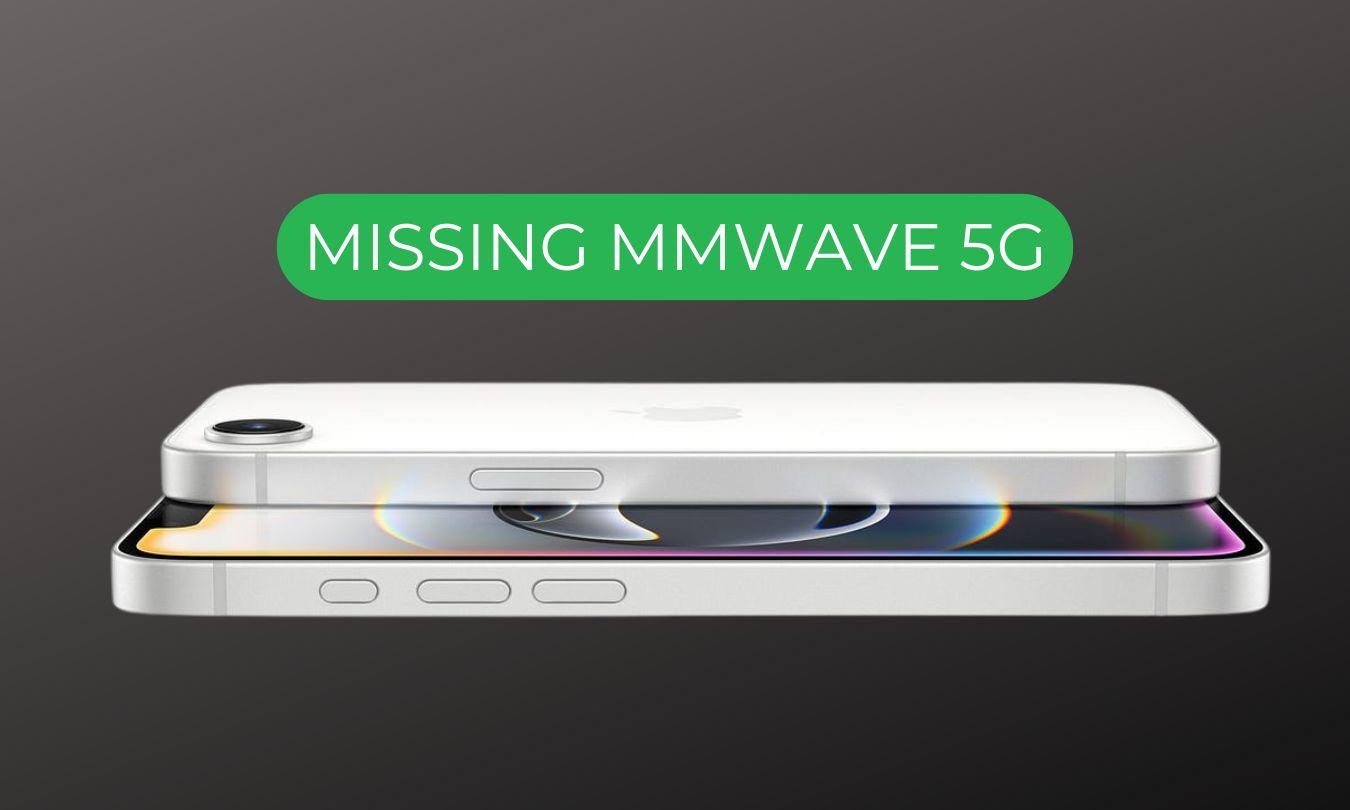 Missing mmWave 5G on the iPhone 16e.
