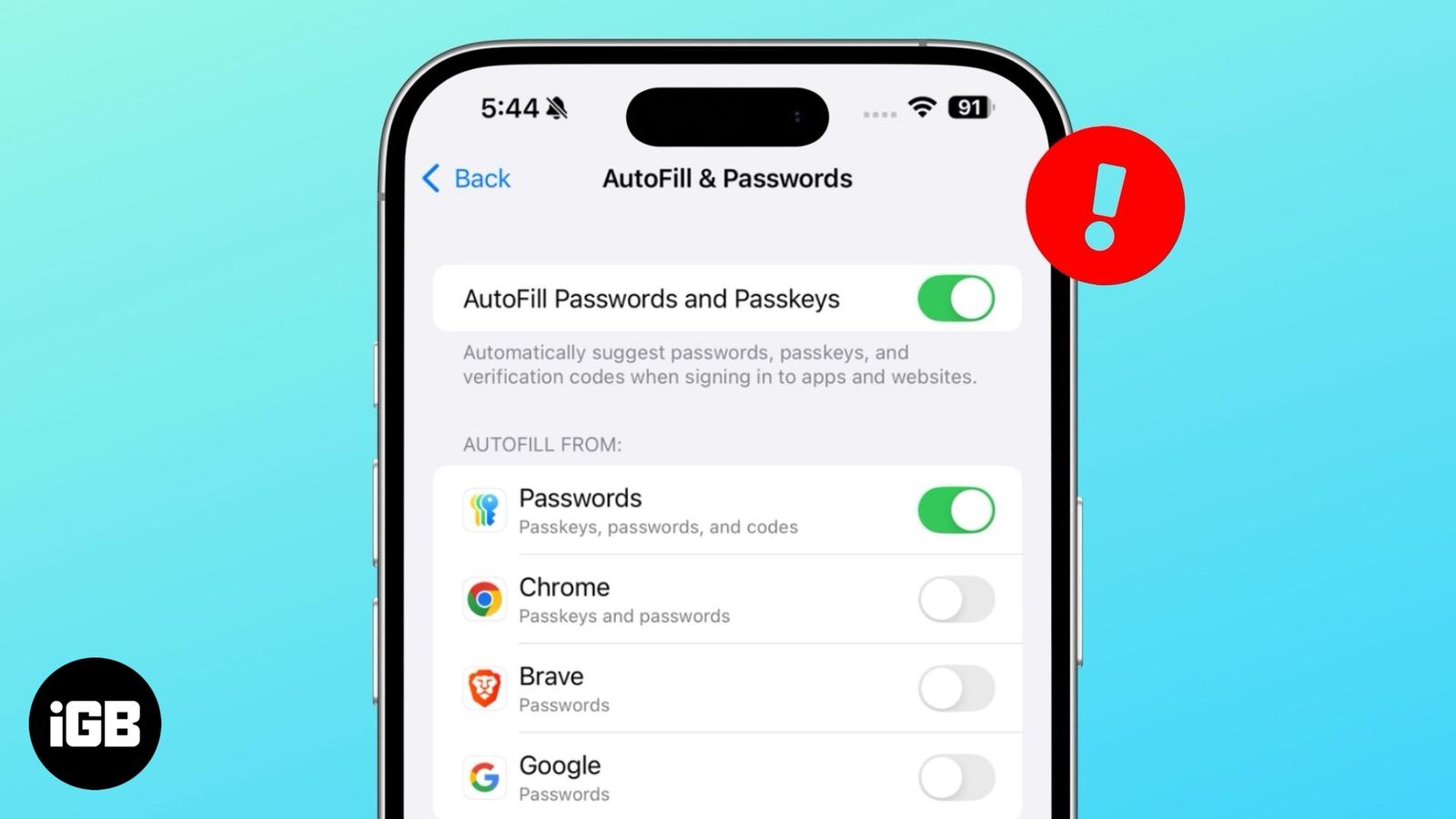 How to fix AutoFill not working on iPhone or iPad.