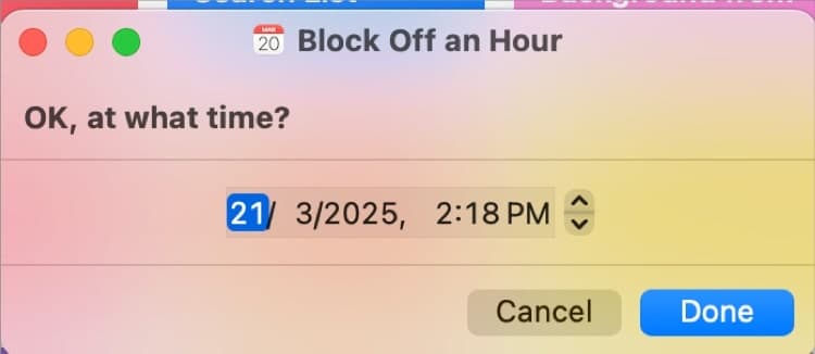 Block off Siri Shortcuts