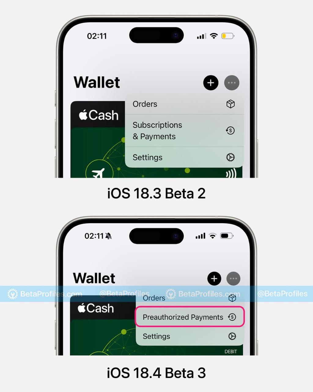 in ios 18.3 beta 2