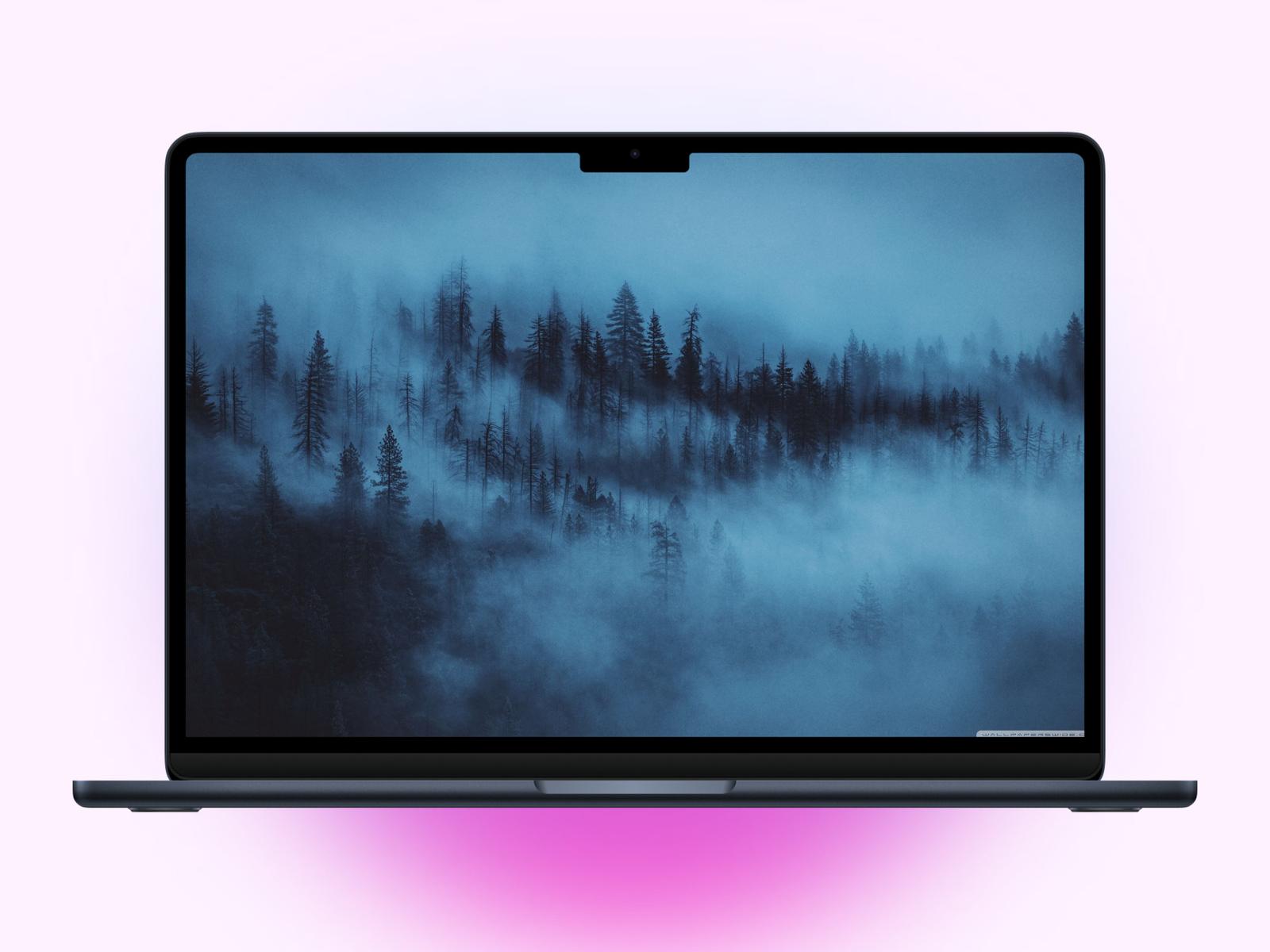 Mystical forest Aesthetic Wallpaper.