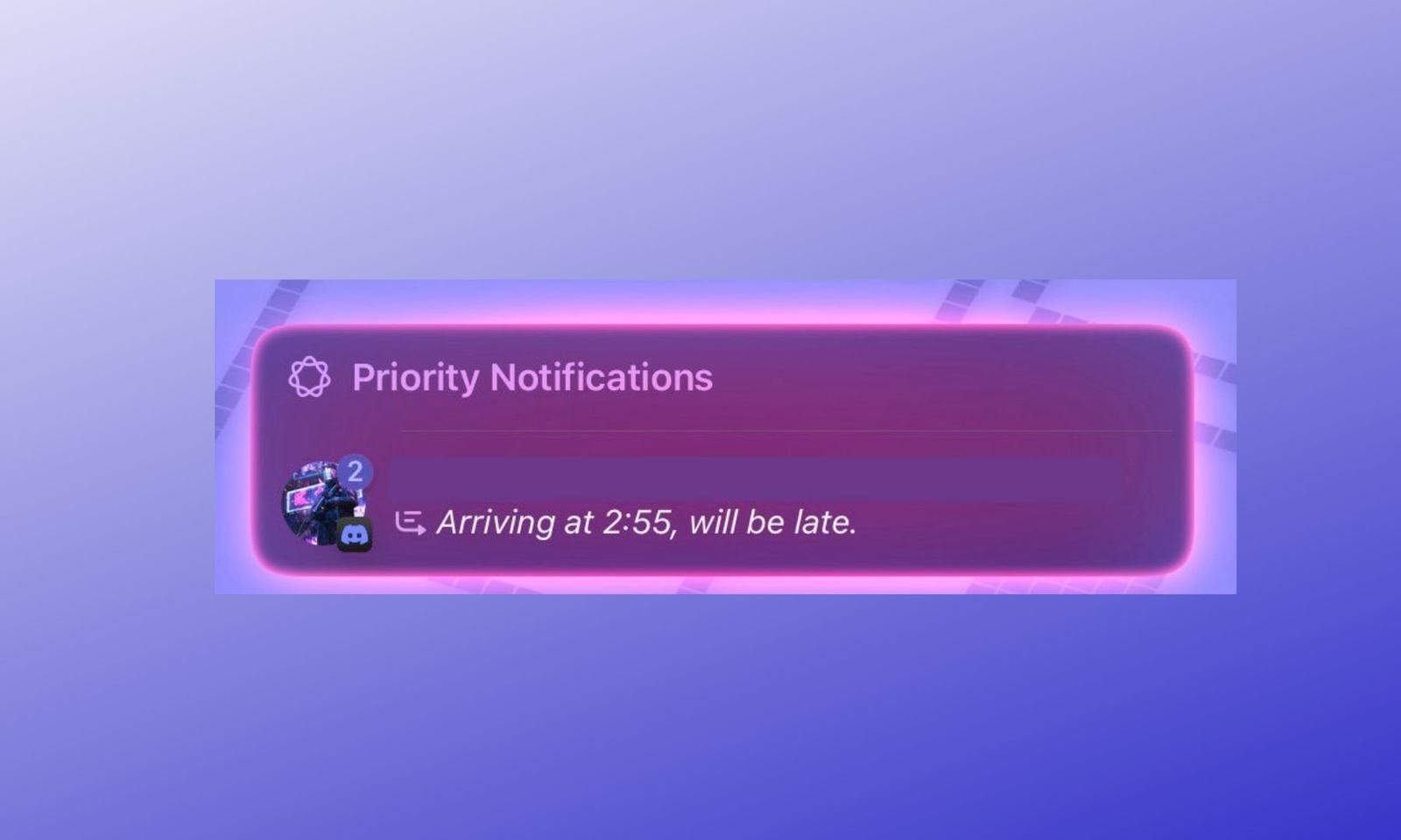 Priority Notifications box on iPhone Lock Screen in iOS 18.4 Beta 1.