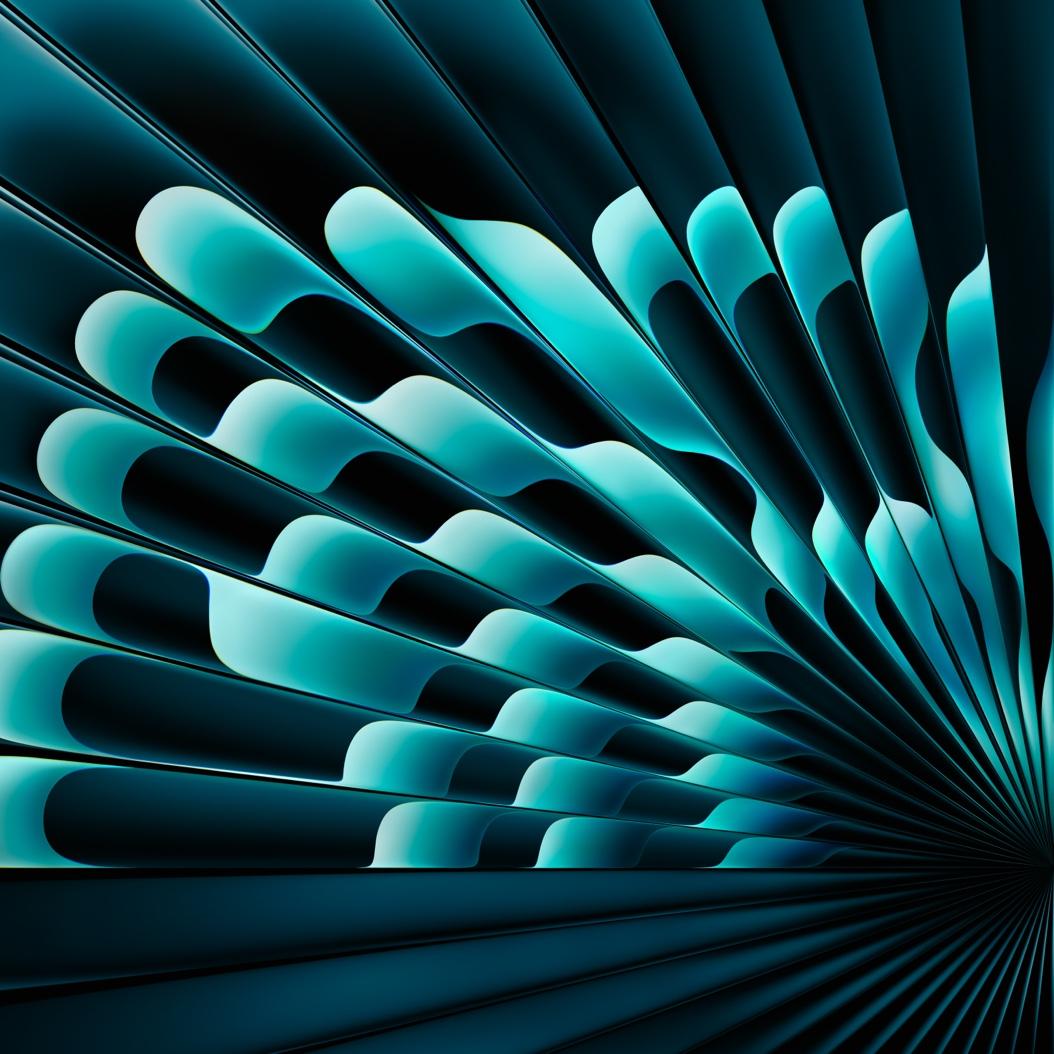 Radial Green M4 MacBook Air wallpaper.