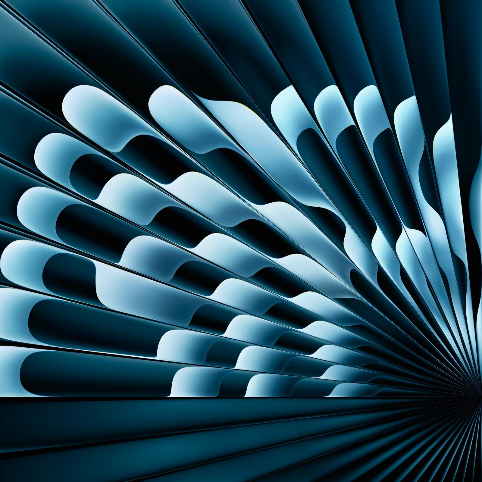 Radial Sky Blue M4 MacBook Air wallpaper.
