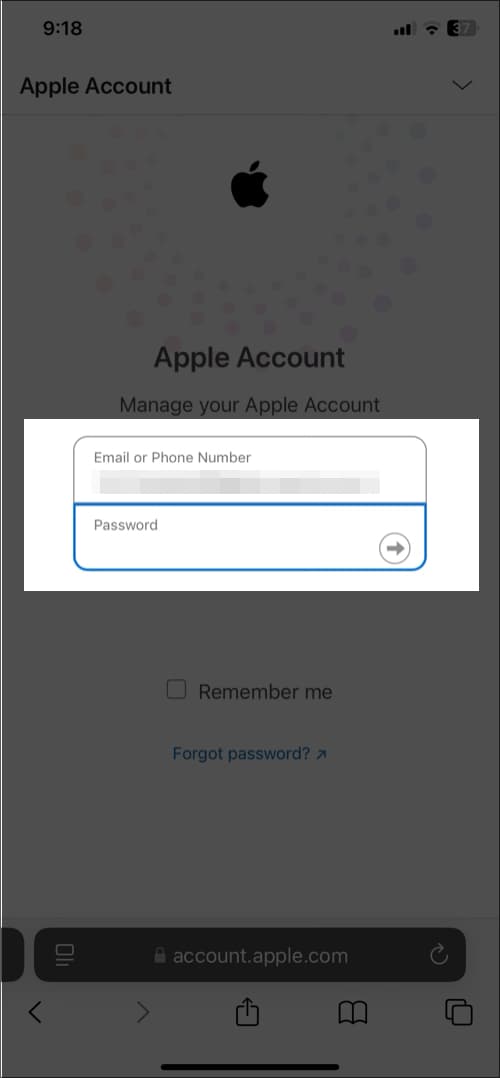 sign in with apple id from apple website