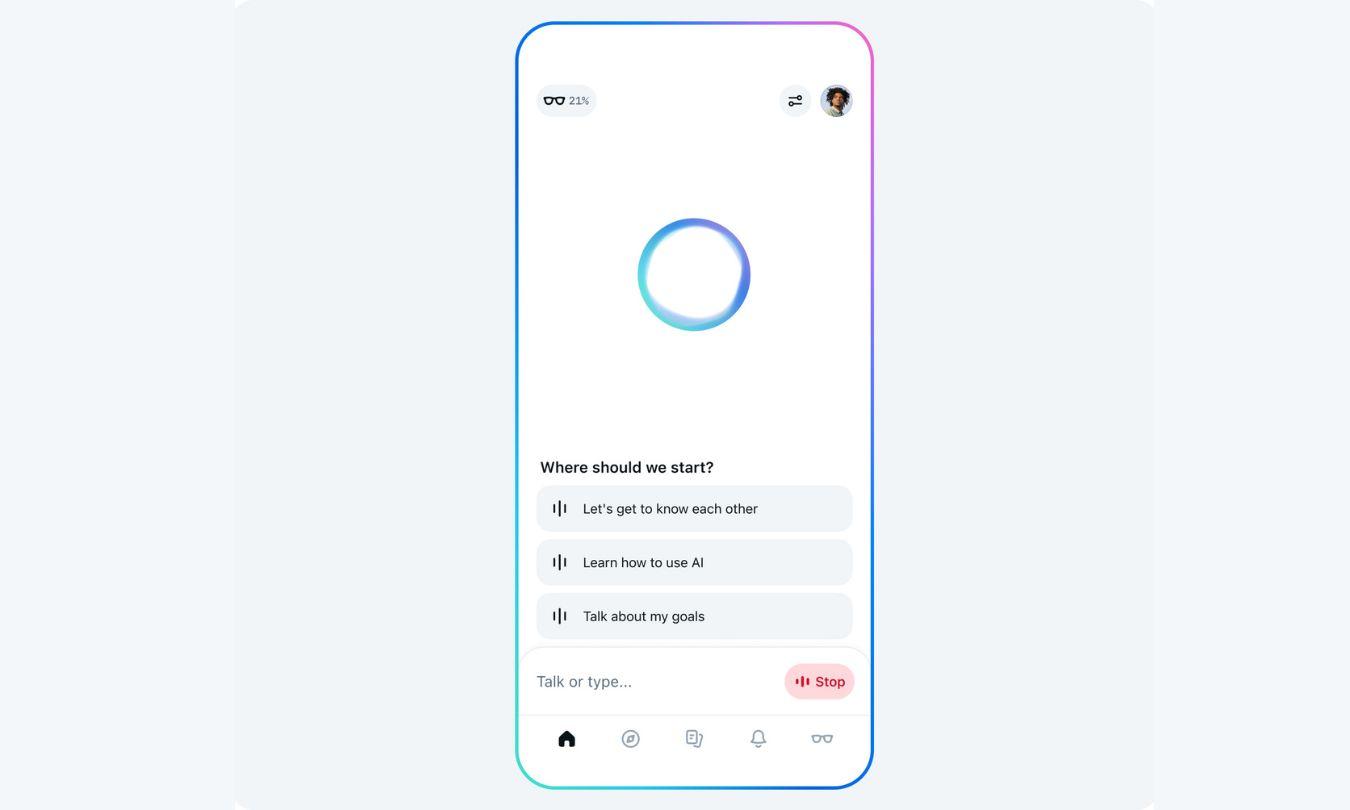 Meta AI App - Voice-First and Multitasking Friendly.