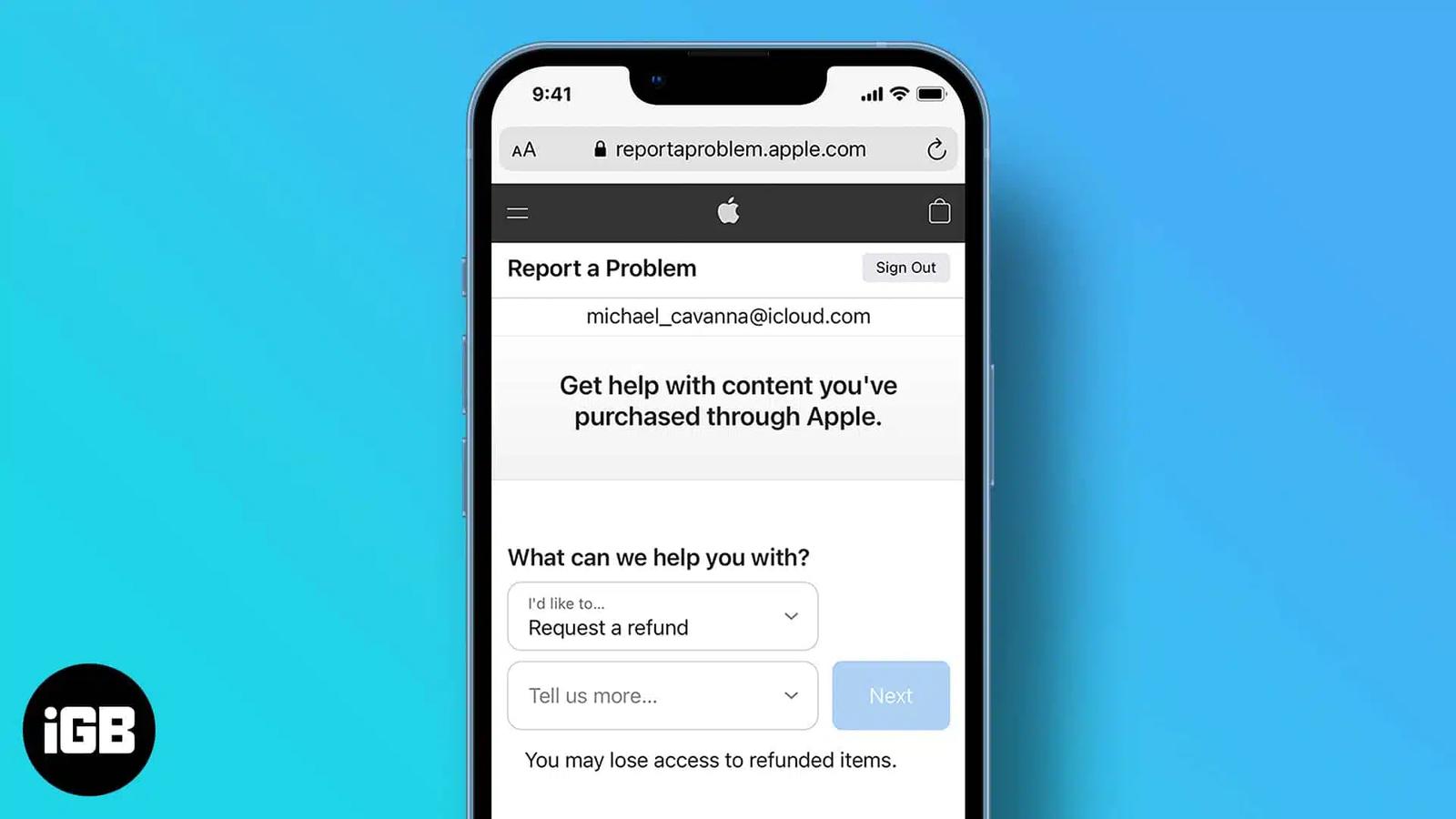 How to request a refund for App Store purchase