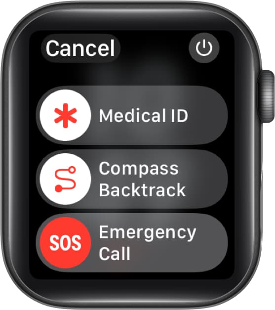 Activate emergency sos feature on Apple Watch