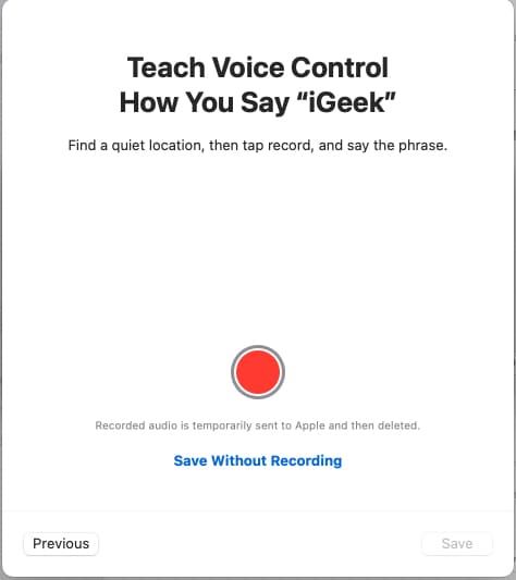 Speak word in your voice and create own dictation vocabulary on Mac