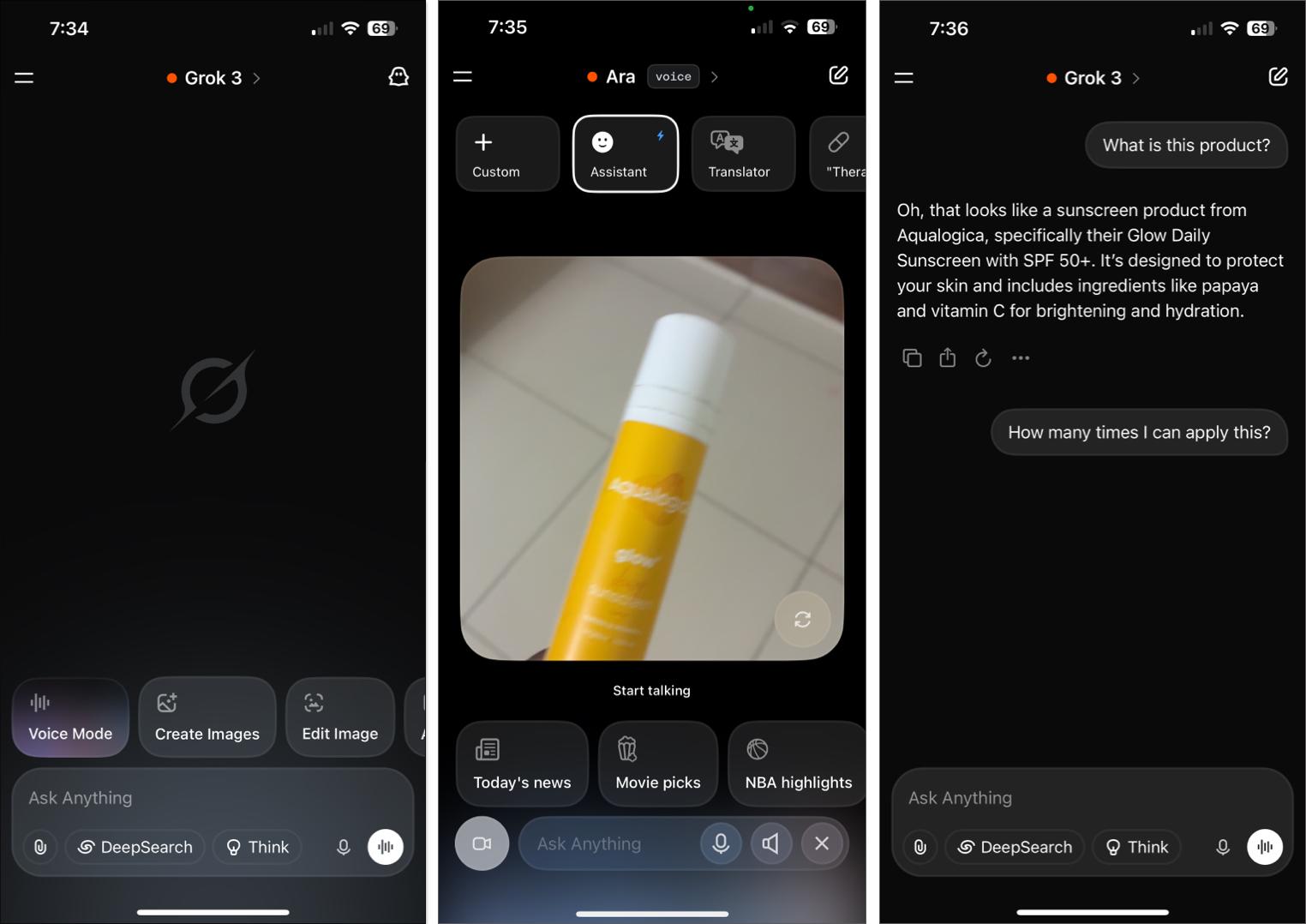 Talk to grok ai and get your answer on iPhone