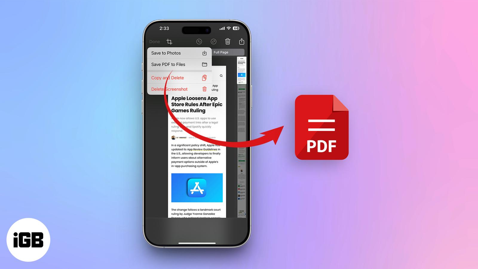 How to Save Any Webpage as a PDF on iPhone and iPad