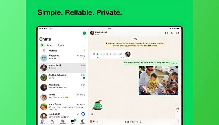WhatsApp for iPad