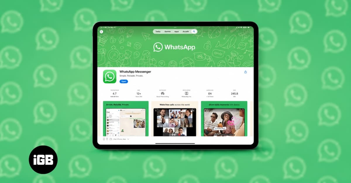 WhatsApp on iPad: How to set it up and use it