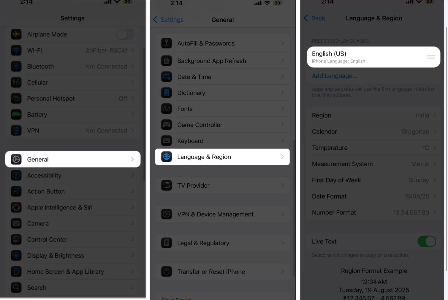 Add secondary language to your iphone