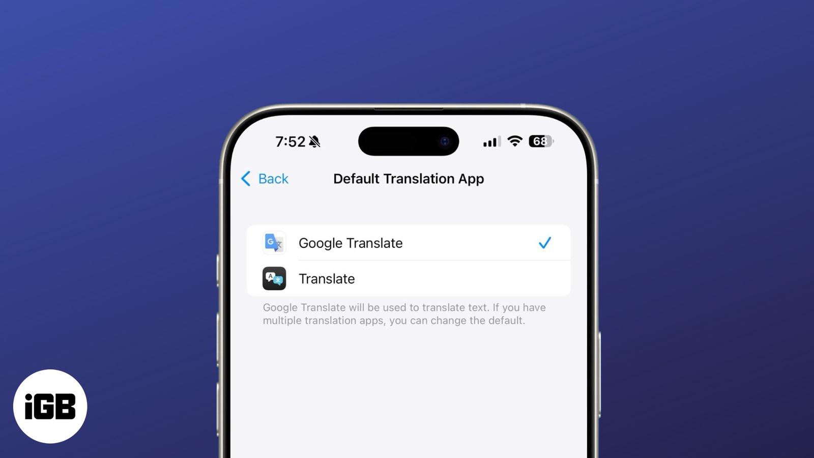 How to Set Google Translate as the Default App on iPhone
