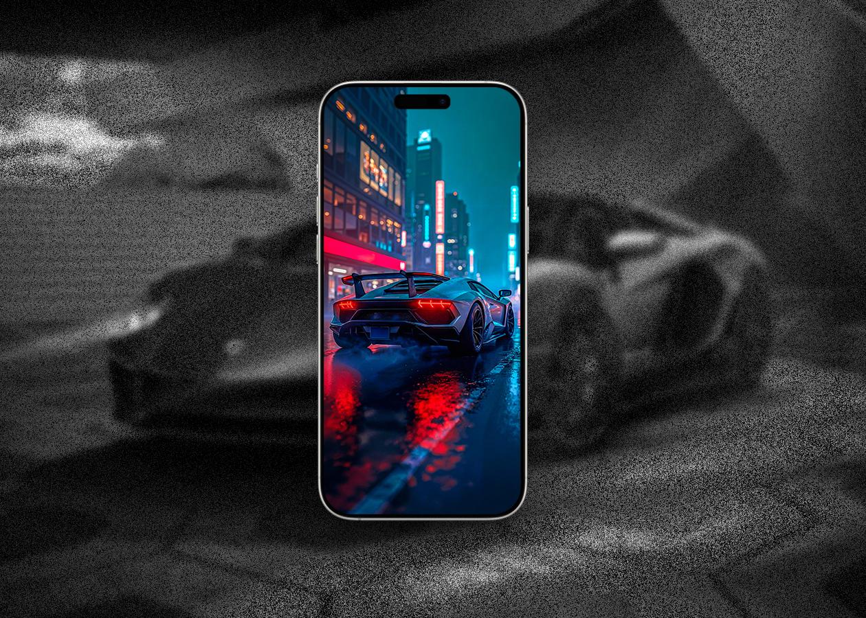 Lamborghini Aventador in the Rain