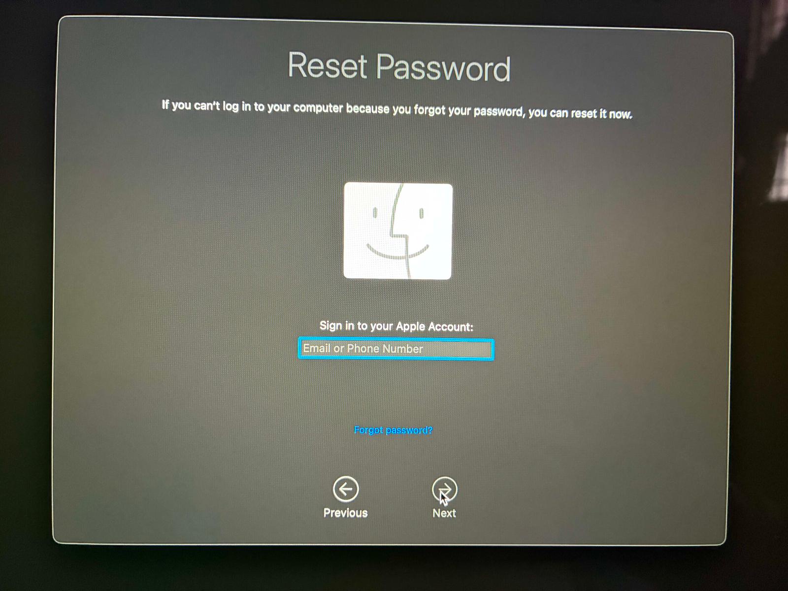 Logging into your Apple Account and verifying with 2FA if prompted to reset your password.