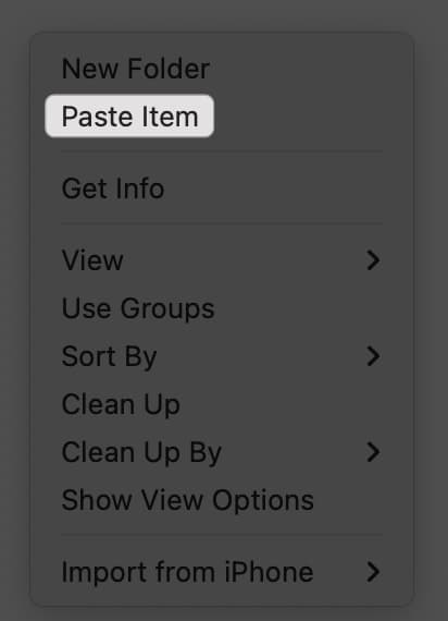 Paste on Mac on compatible app using clipboard