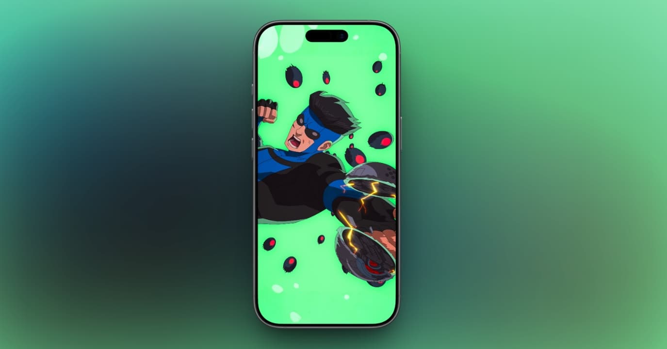 Action Scene Green Background