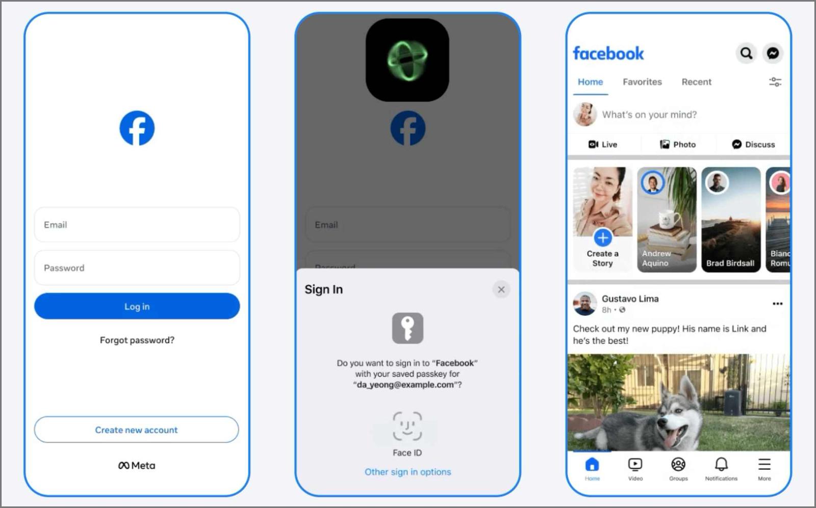 Passkeys on Facebook