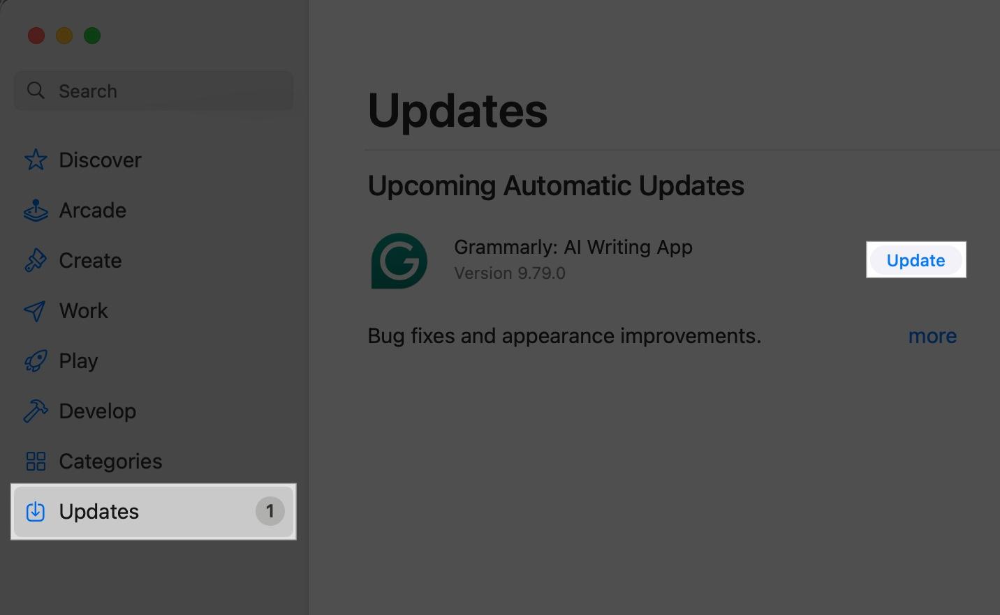 Access App store and click the updates then update apps on Mac