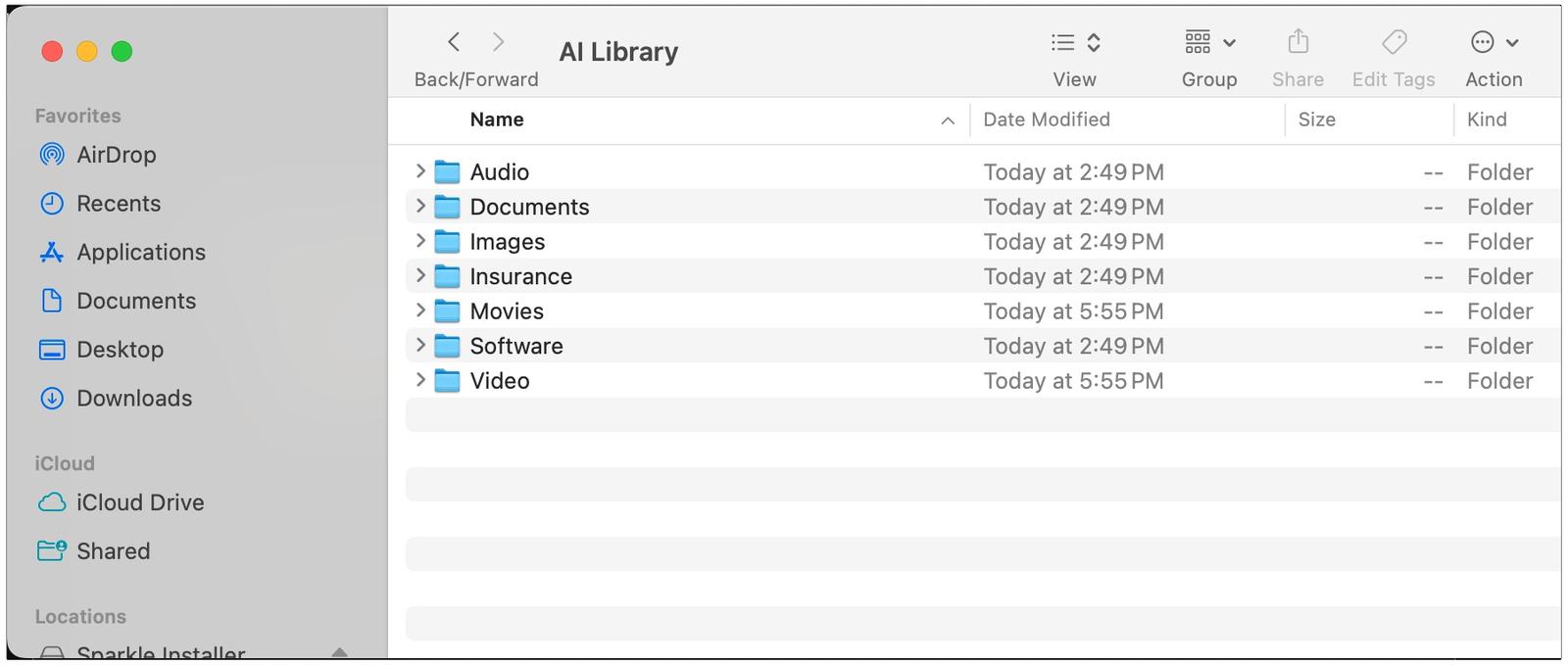 AI library on Sparkle in Mac