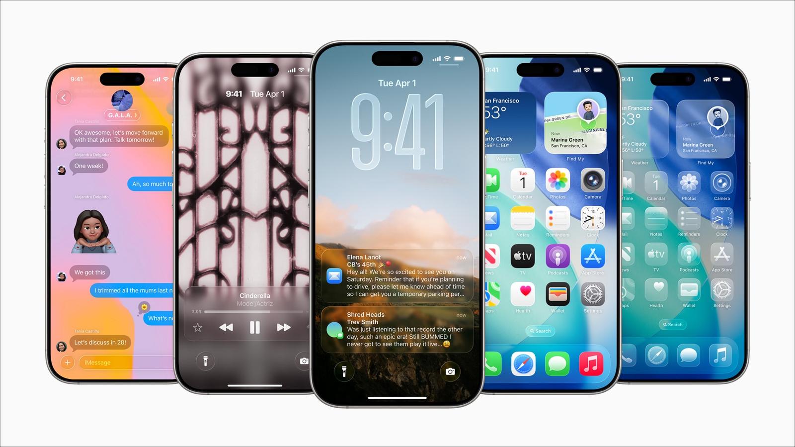 Apple liquid glass on iOS 26