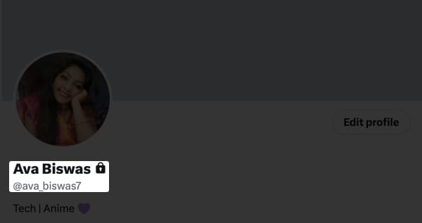 Check if your X Is private