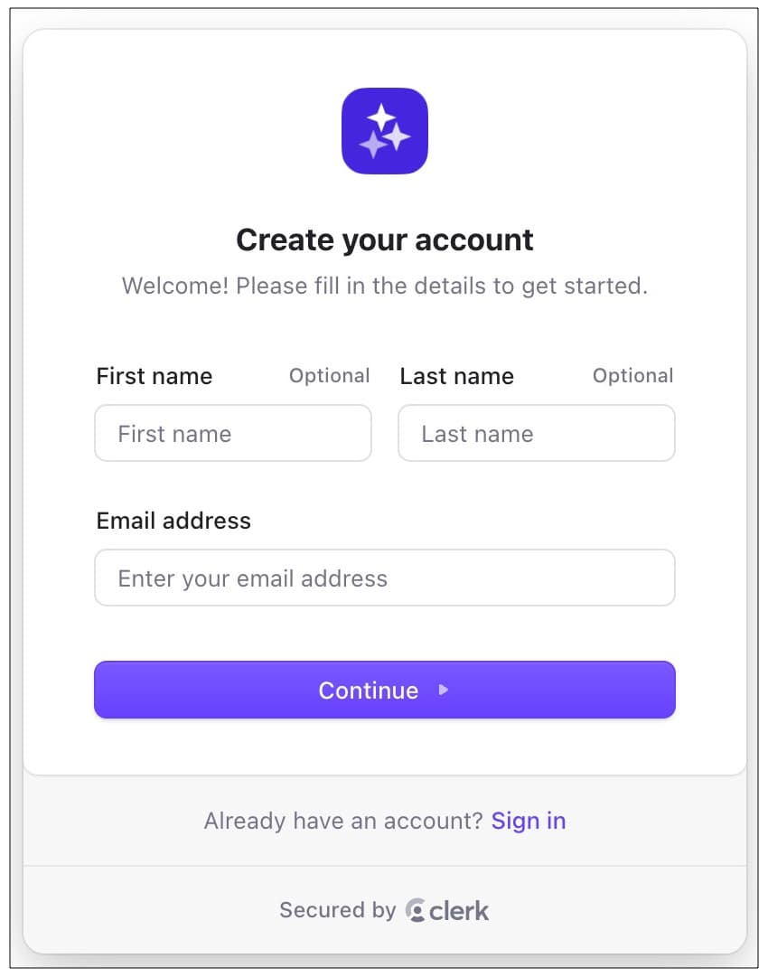 Create account and verify the email on Sparkle in Mac