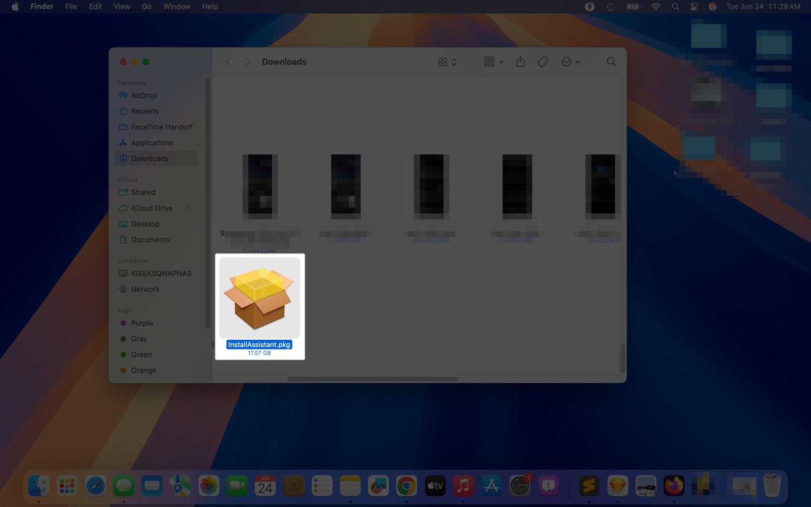 Download PKG file on your Mac to install macOS Tahoe