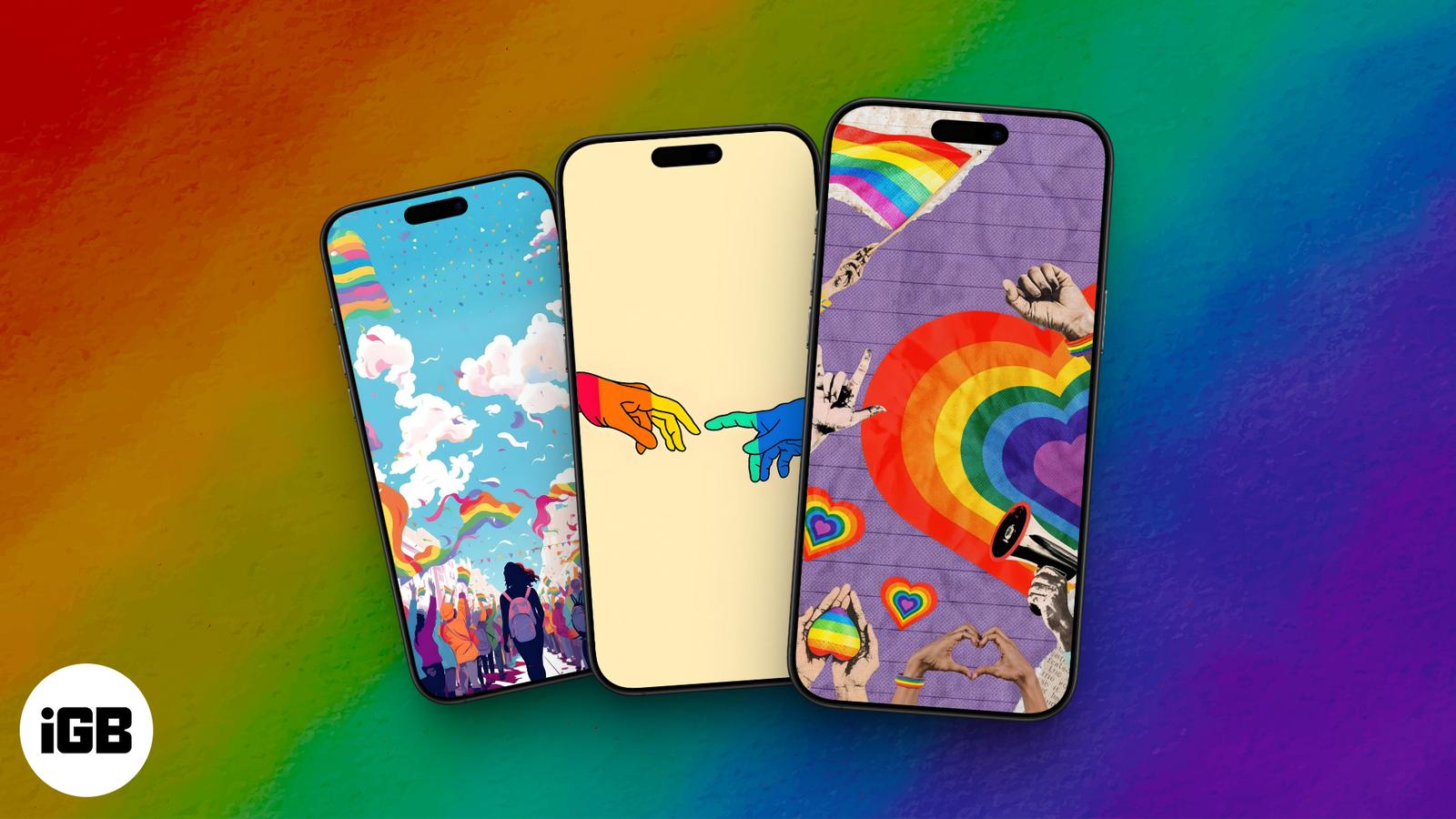 Download these Pride wallpapers on your iPhone to instantly brighten your screen