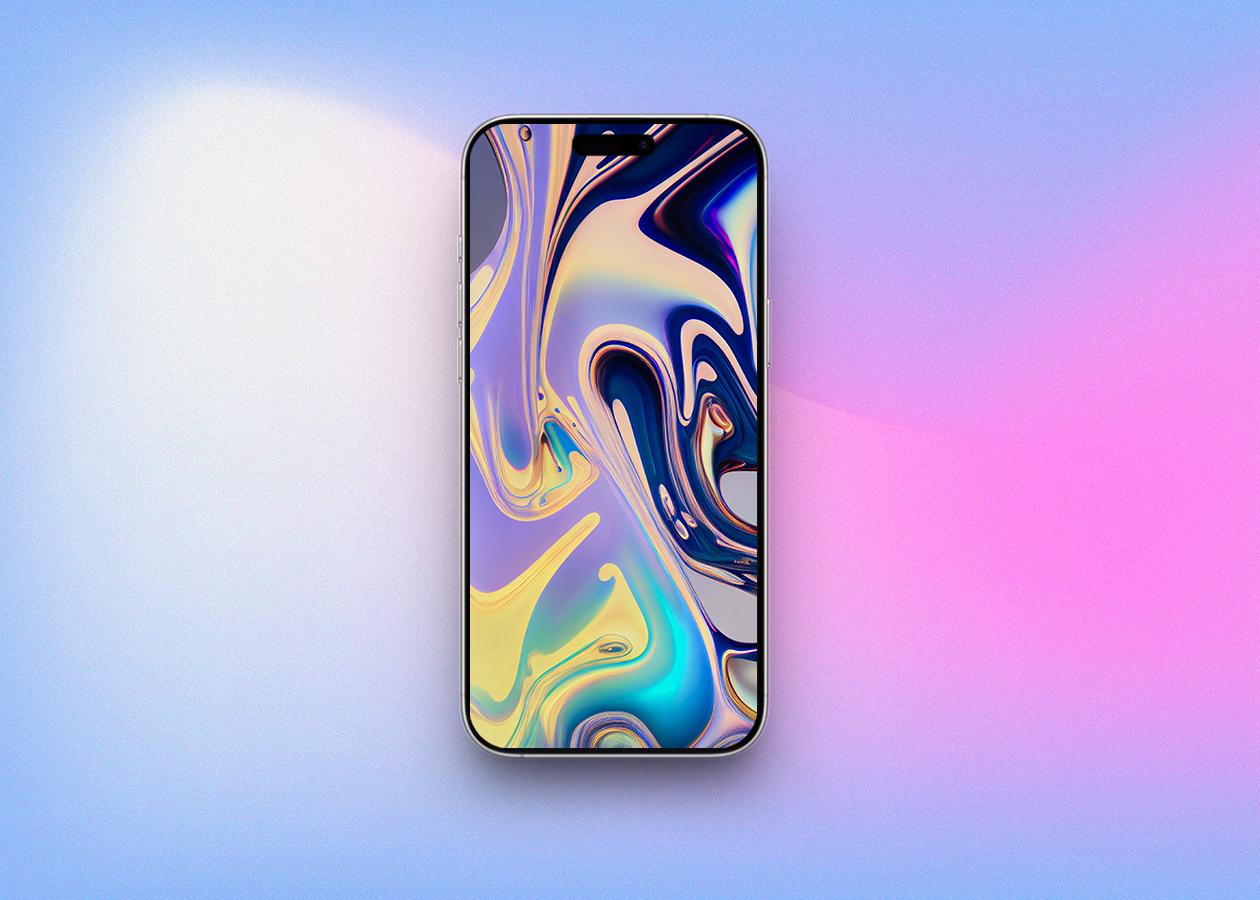 Dreamy waves Liquid Glass Wallpaper for iPhone