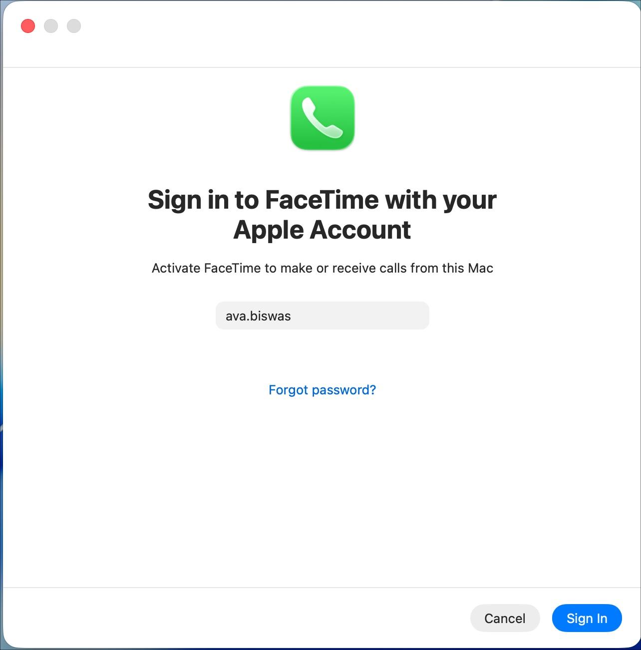Launch phone app on MacOS 26