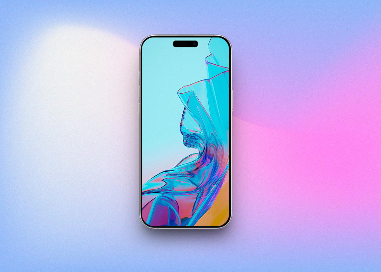 Ocean Glow Liquid Glass Wallpaper for iPhone