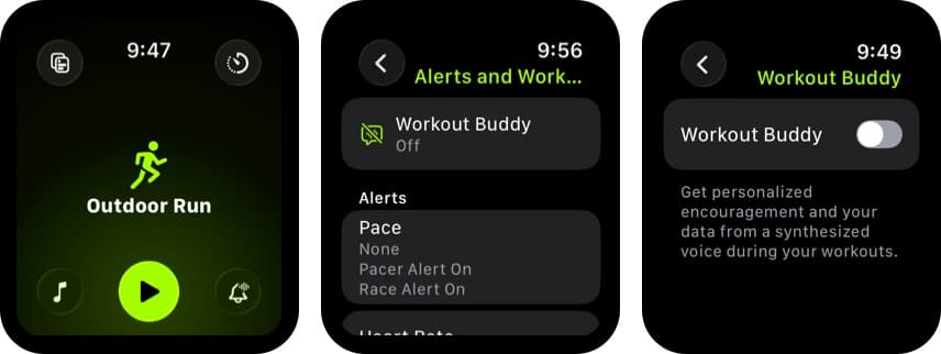 Set workout buddy on apple watchOS 26