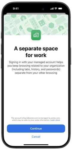 Seamless Account Switching for Enterprise Users