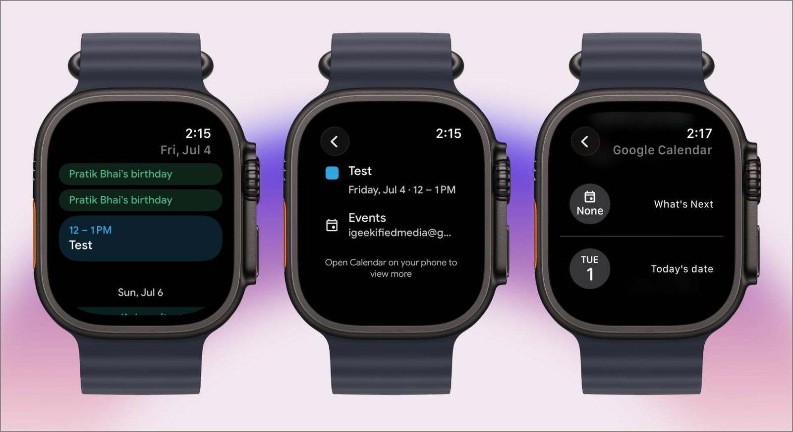 New Complications for Quick Access