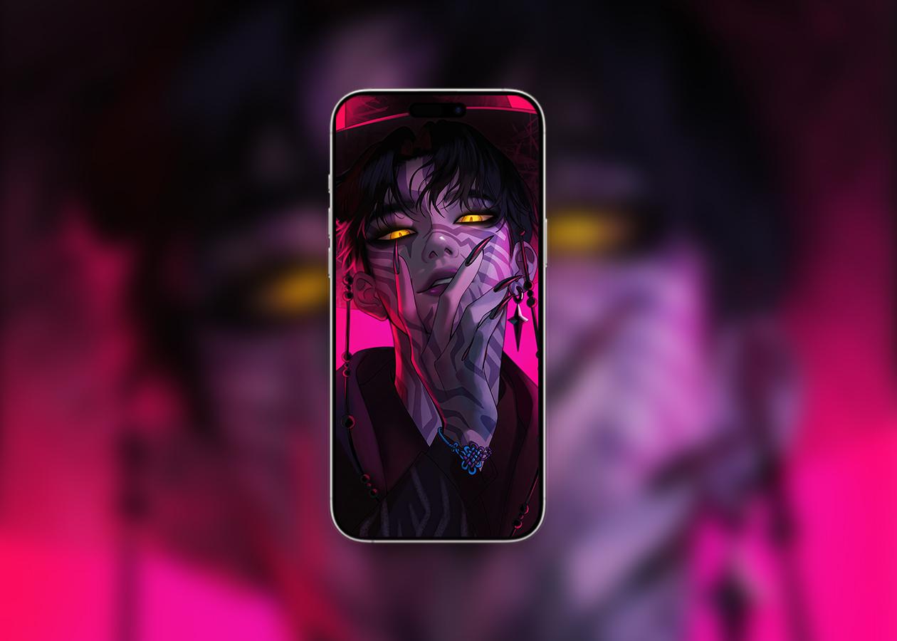 Jinu KPop Dmon Hunters iPhone Wallpapers