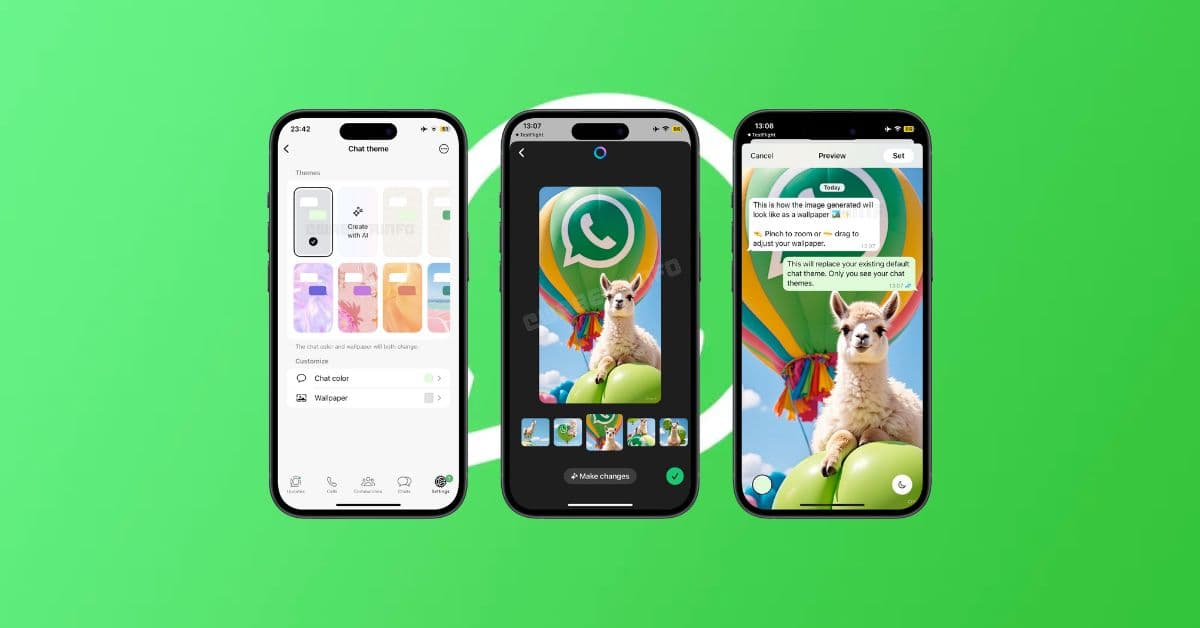 WhatsApp Gets Smarter on iPhone with Threaded Replies and AI Wallpapers