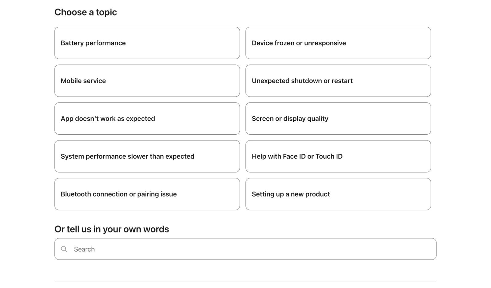 Choose a topic