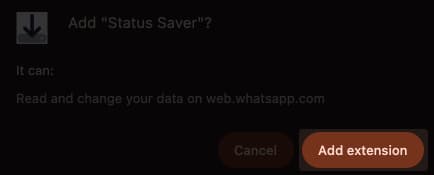 Click the add extension button