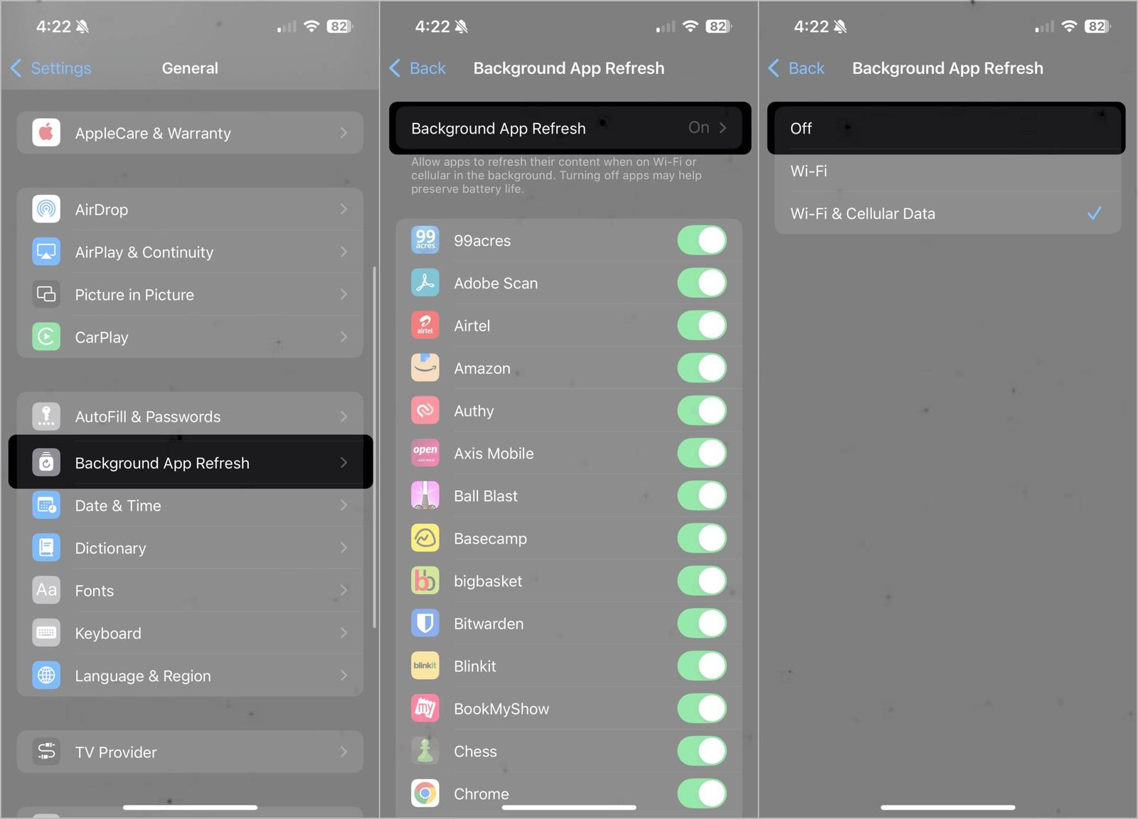 Background App Refresh